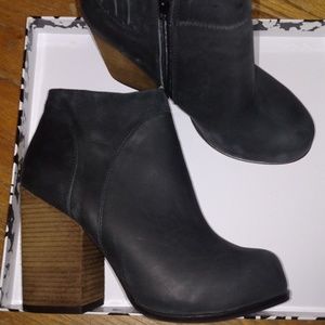 Jeffrey Campbell Hanger Booties (Black Washed) 7.5